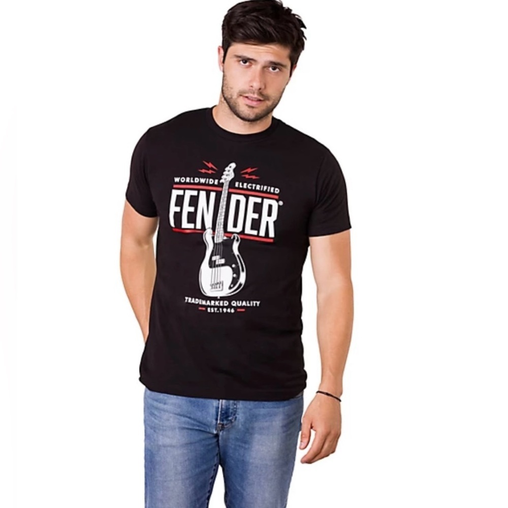 Fender Guitar 1946 Tee Shirt Size Medium Black Brand New With Tags

No Flaws